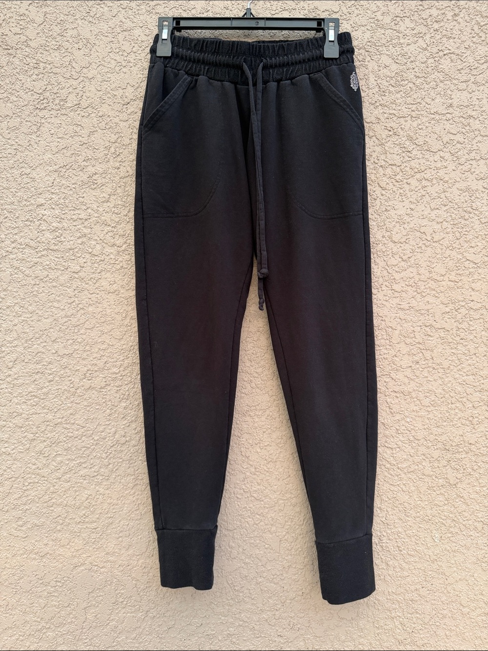 Free People Black women’s Jogger Sweatpants with Drawstring